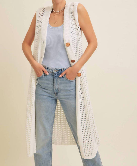 In February - Palm Beach Knit Vest