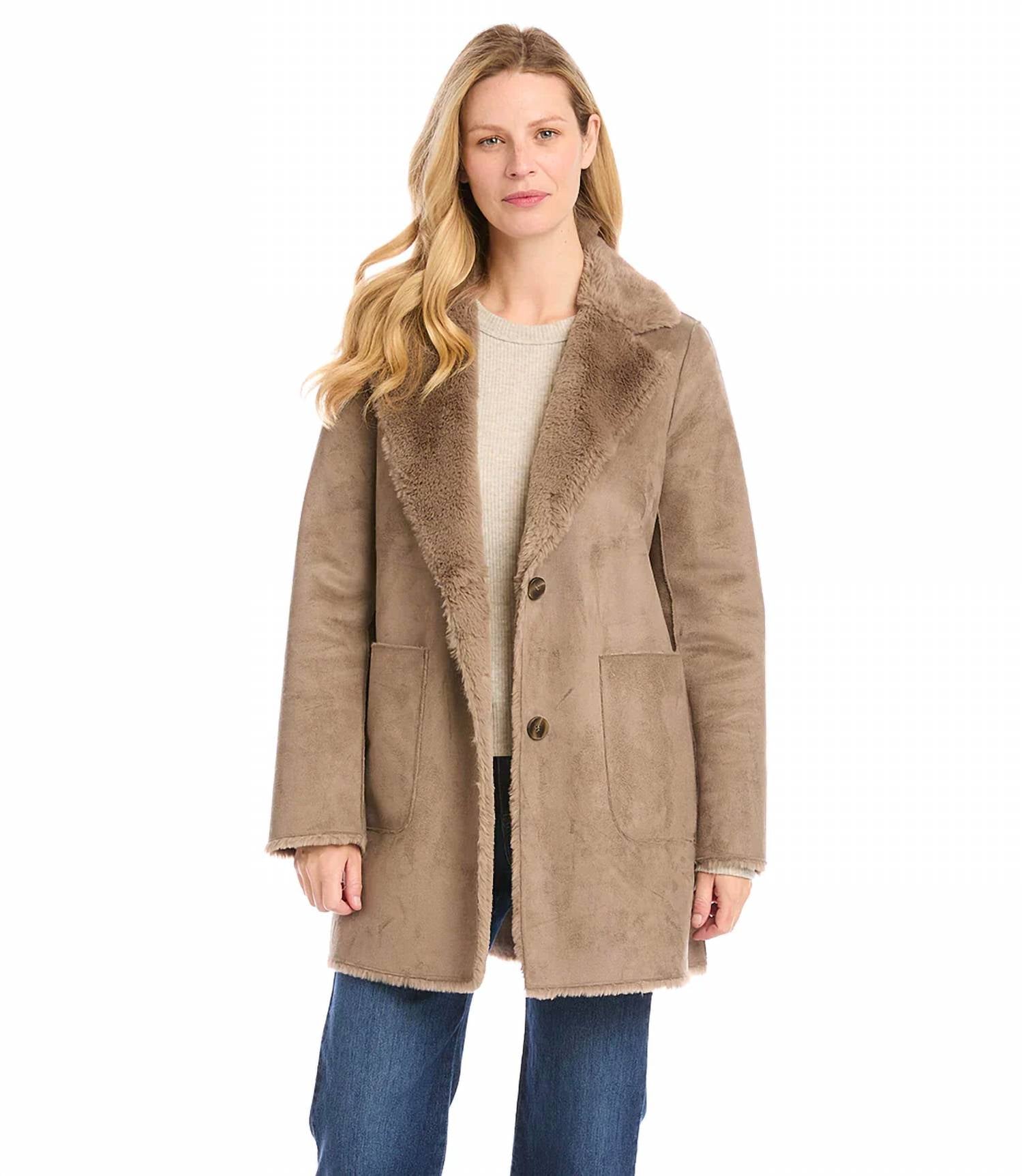 Karen Kane - Trinity Faux Fur Coat