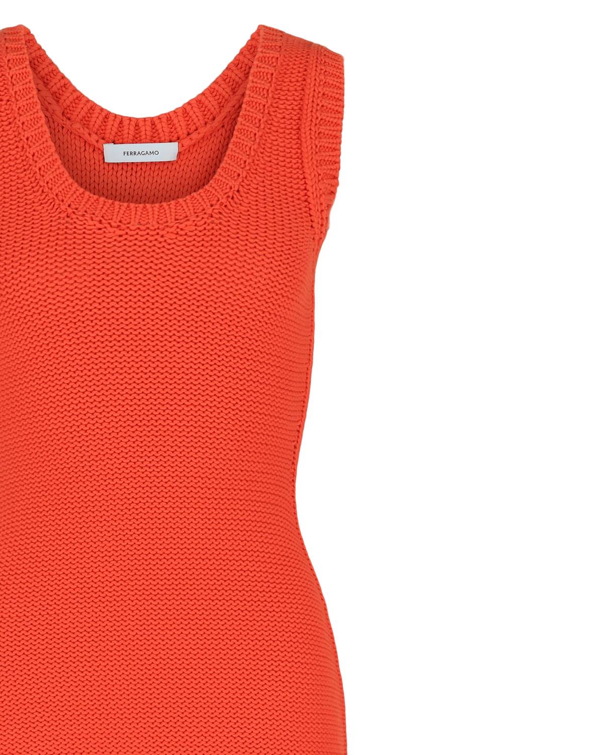 Salvatore Ferragamo - Women's Sleeveless Midi Ribbed Dress