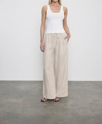 Enza Costa - LINEN CROPPED SUMMER PANT