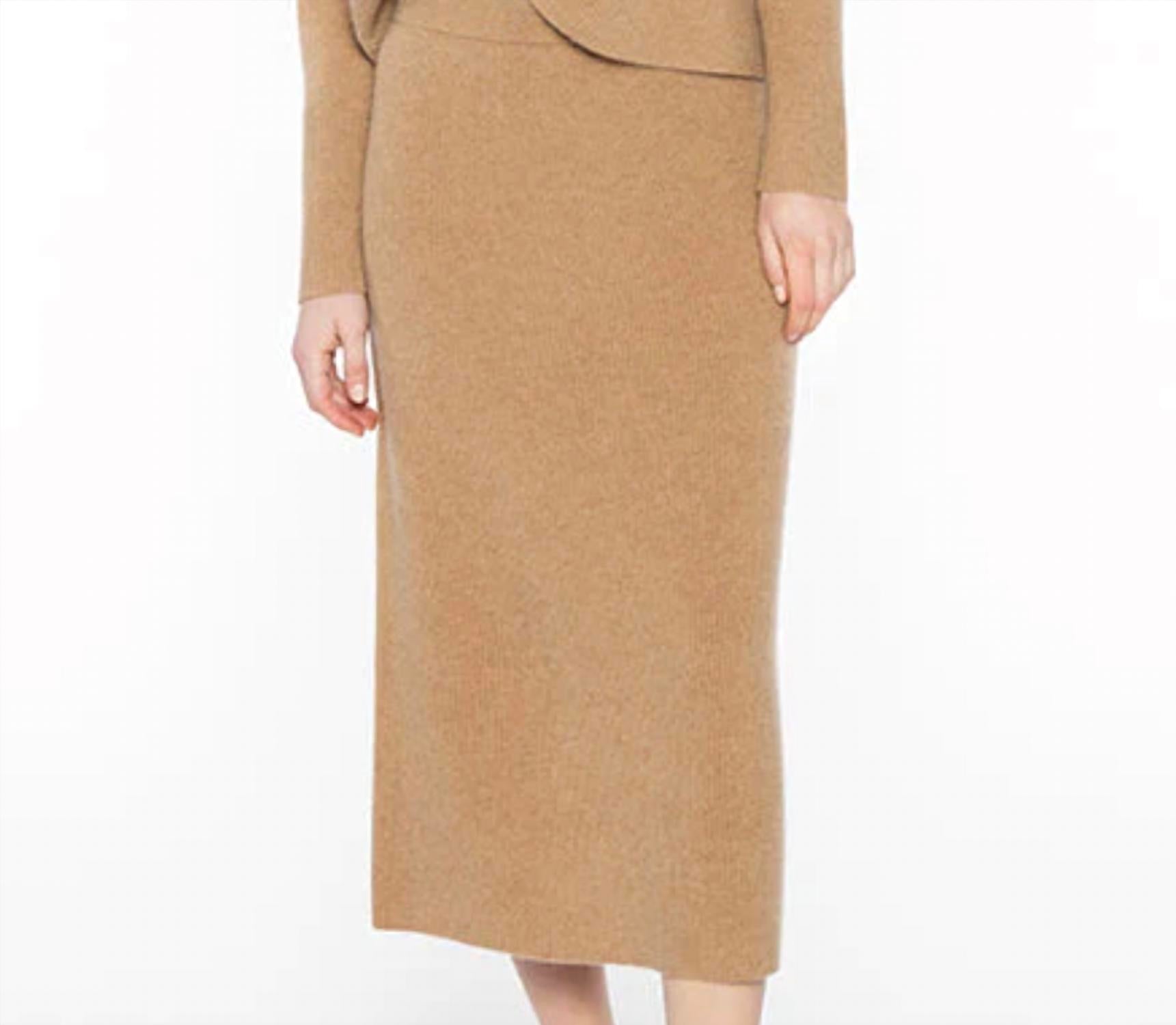 Kinross - Cashmere Rib Skirt