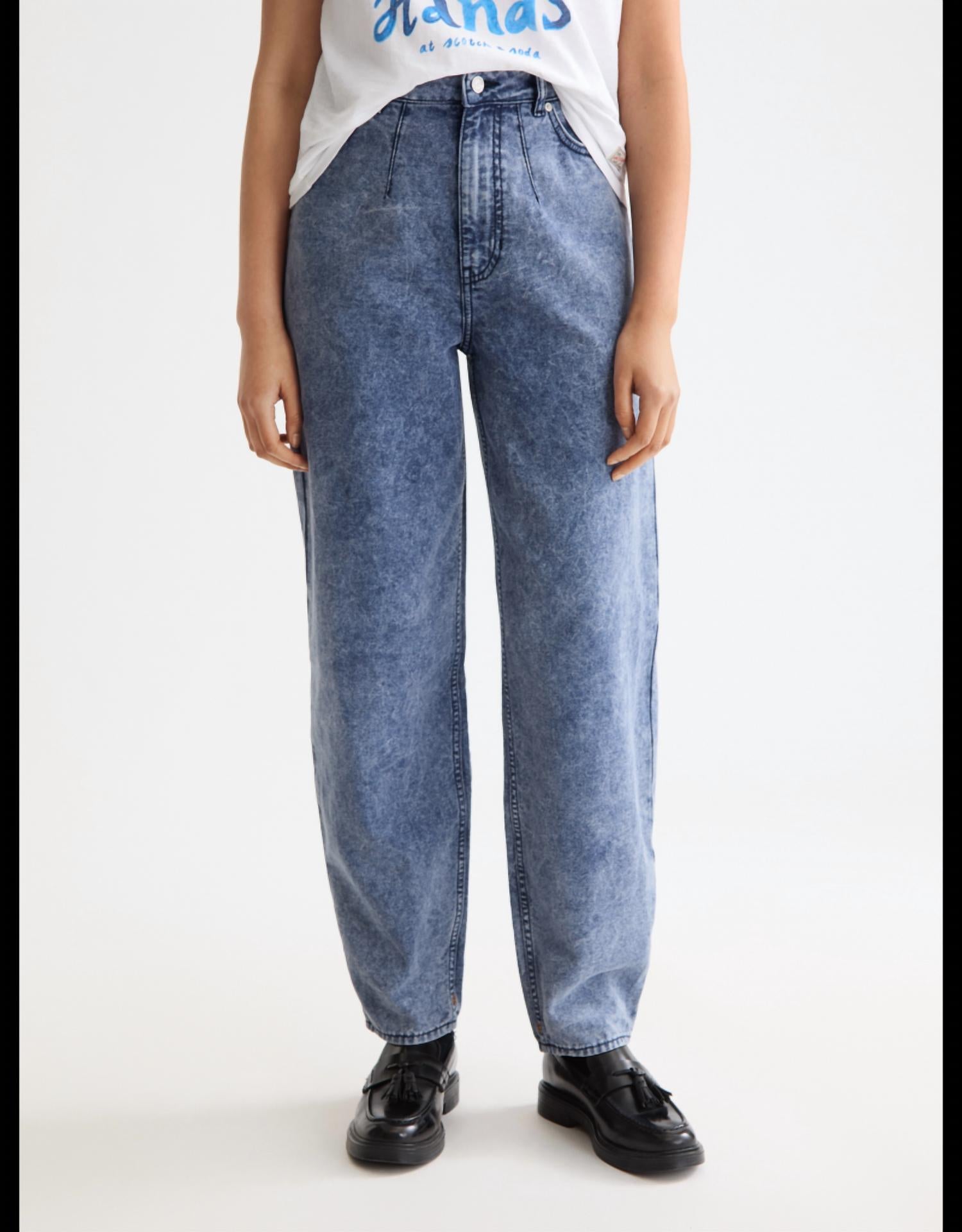 SCOTCH & SODA Tide Longer Inseam Balloon Jeans in navy - women's jeans - alternate view