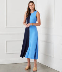 Karen Kane - Solene Sleeveless Colorblock Midi Dress