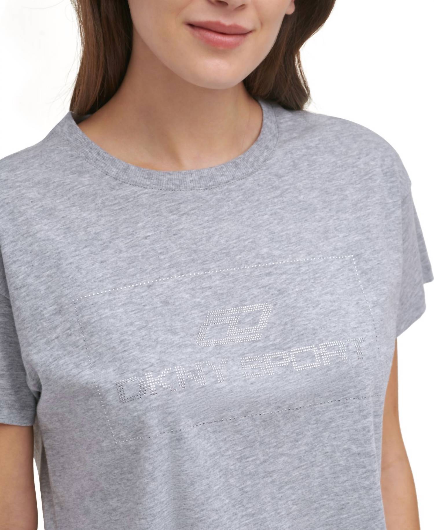 Dkny - Sport Cotton Embellished Logo T-Shirt