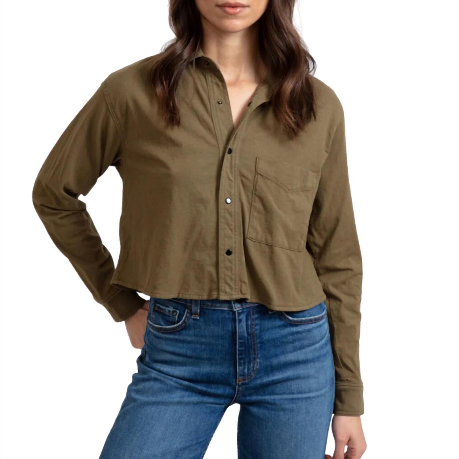 Askk Ny - Women's Cropped Knit Shirt