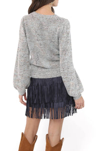 Sadie & Sage - Groove Faux Suede Skirt