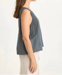 Xcvi - Mazie Linen V-neck Tank