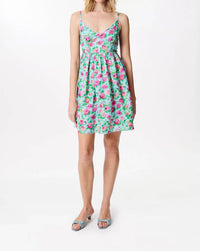 Manoush - Rose Print Slip Mini Dress
