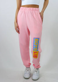 BOYS LIE Better Half Mac Slim Sweatpant in pink - men's pants