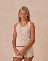 Rylee + Cru - Crochet Tank Top And Short Set