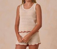Rylee + Cru - Crochet Tank Top And Short Set