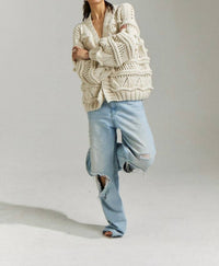 First Born Knits - Hand Crafted Brigitte Bomber Cardigan