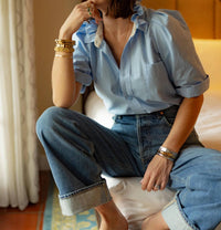 Shop Kmj - Bontina Collared Blouse