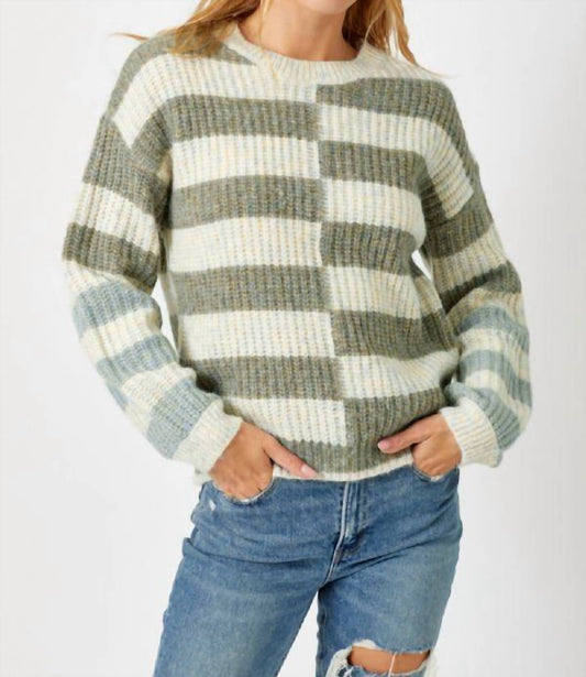 Stripe Round Neck Sweater