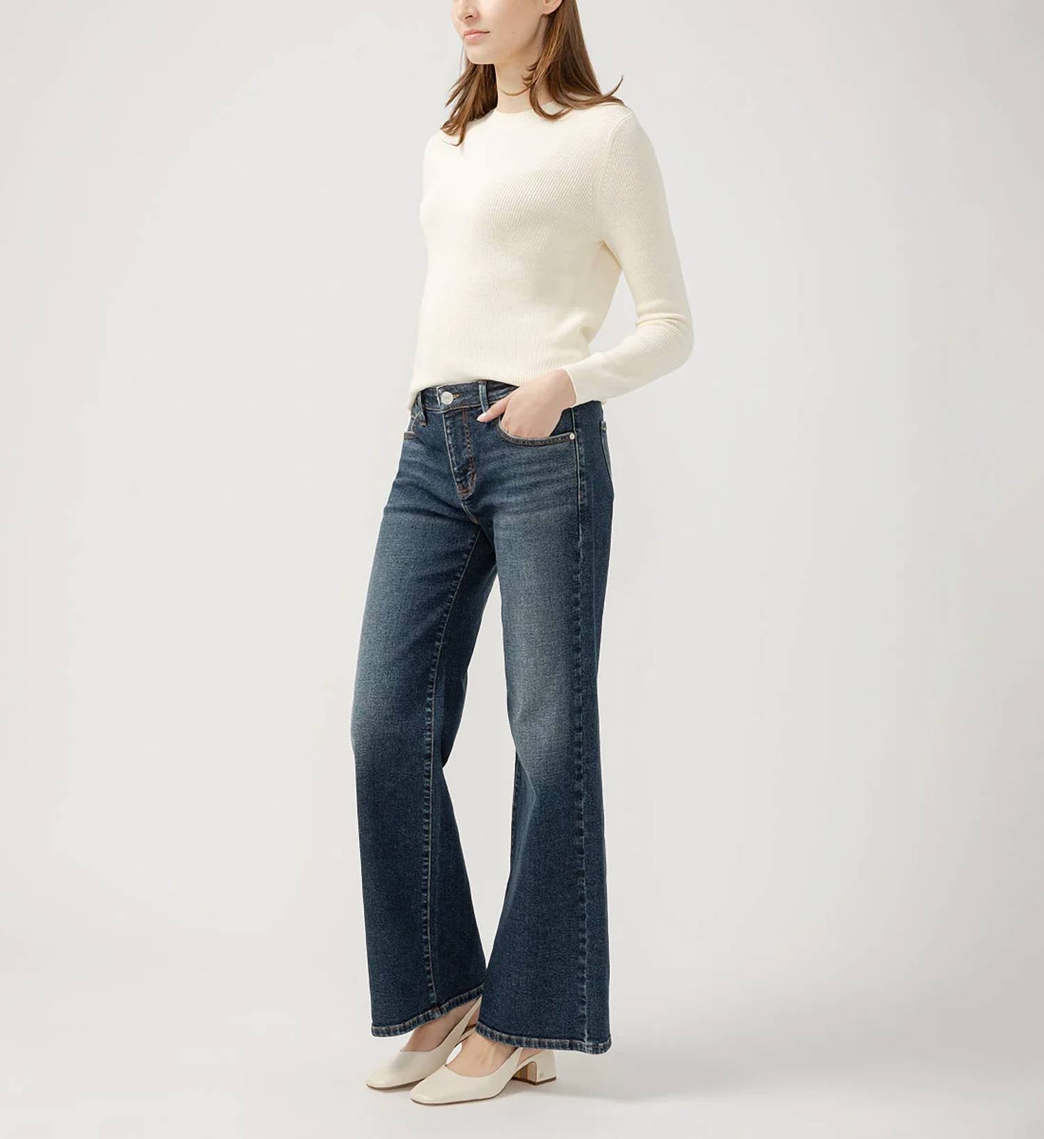 Jag - Willow Mid Rise Wide Leg Jeans