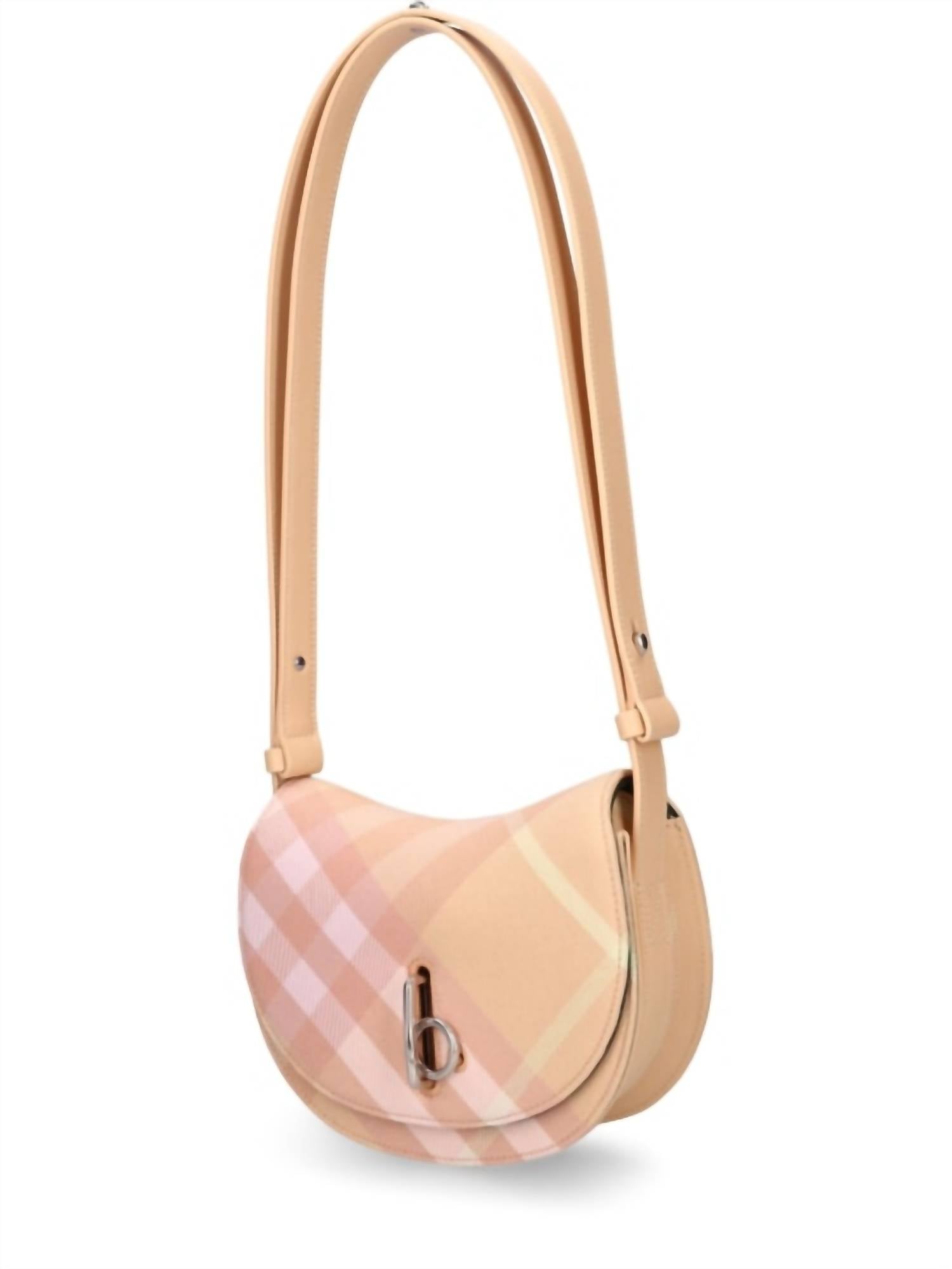 Burberry - Women's Mini Check Rocking Horse Crossbody Bag
