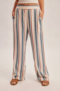 Hem & Thread - Aisa Stripe Pull On Pants