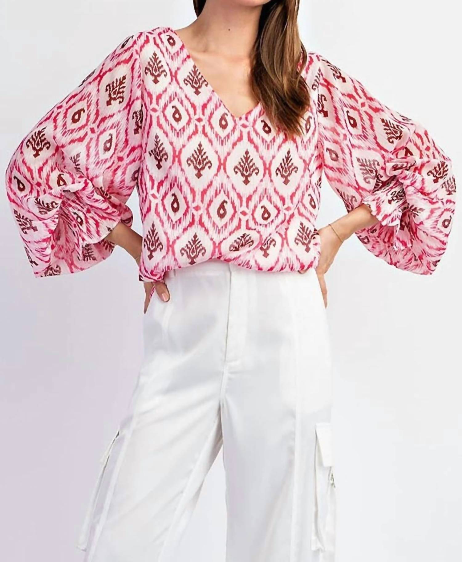 Ee:Some - Shimmering Print Blouse