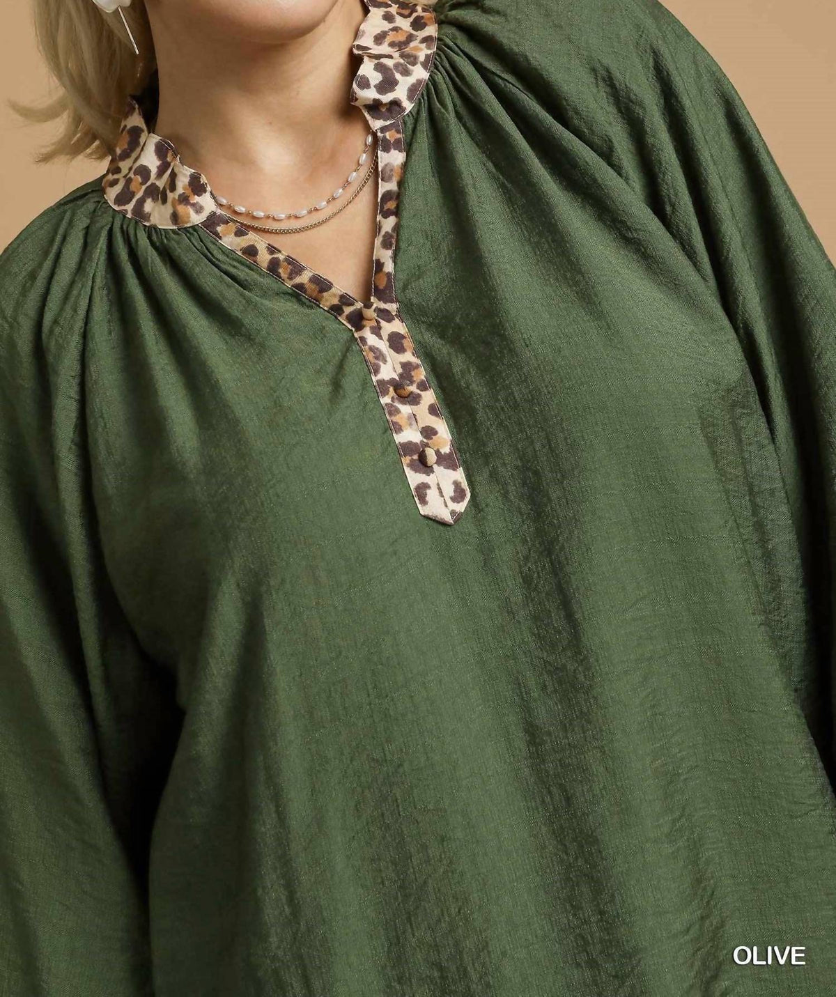 Umgee - Balloon Sleeve Blouse - Plus