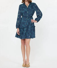 Current Air - Jacquard Button Down Mini Dress