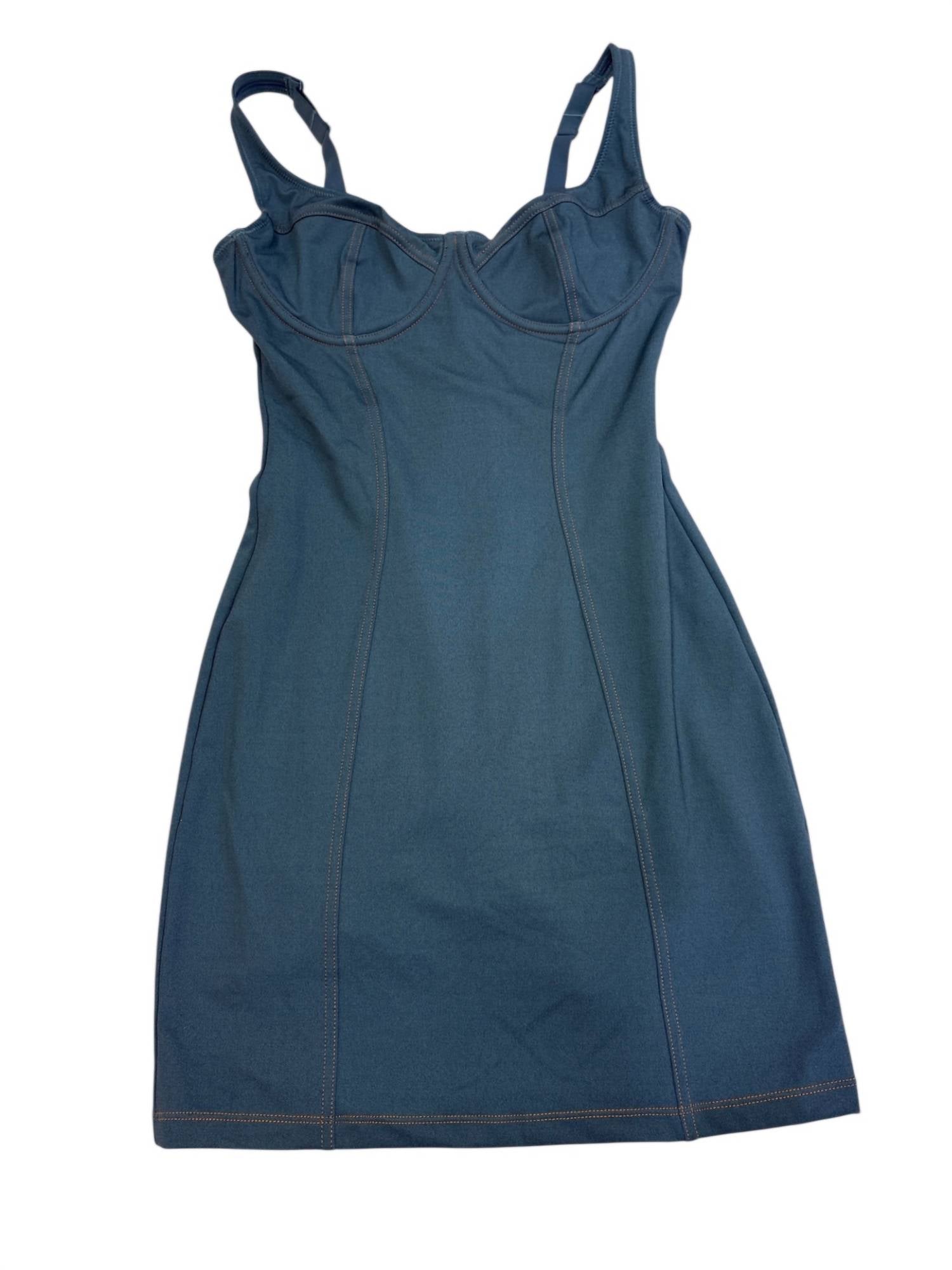 Popilush Bodycon Mini Dress in blue - women's dress - view 4