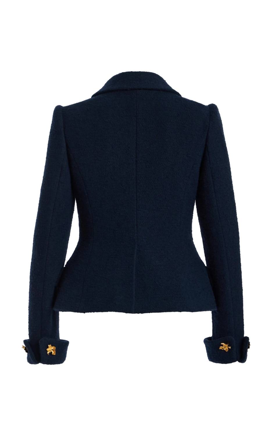 Oscar De La Renta - Women's Floral Button Tweed Jacket
