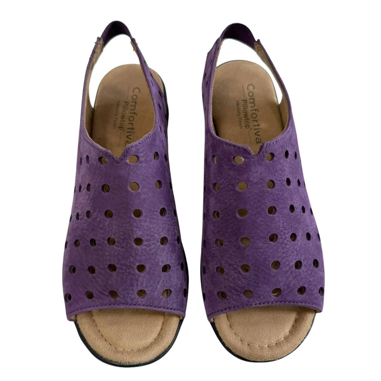 Comfortiva Women's Petal Sandal - Wide in purple - women's sandal - view 4