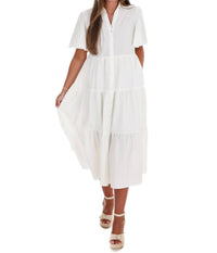 In February - Follow Your Arrow Button Down Midi Dress