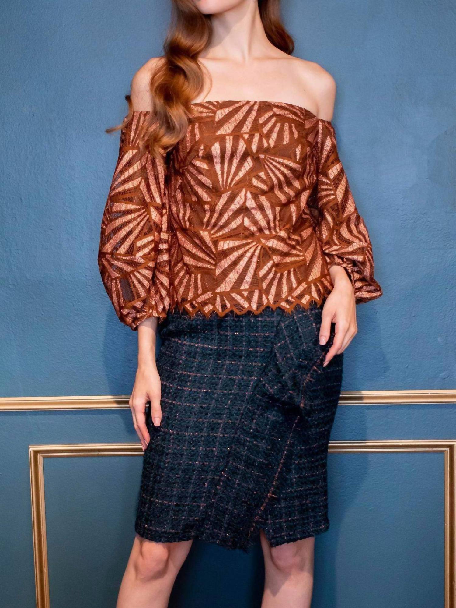 Eva Franco - Tweed Pencil Mini Skirt
