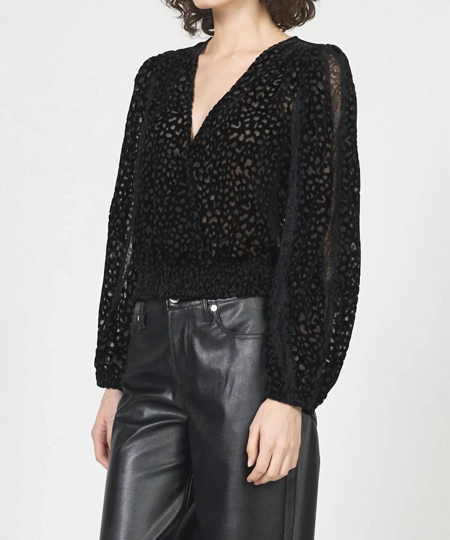 Dear John Denim - Robena Velvet Burnout Top