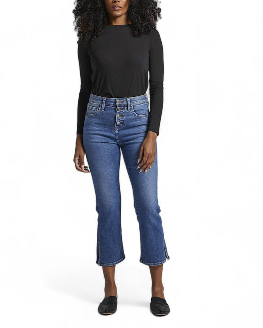 Jag - PHOEBE HIGH RISE CROPPED BOOTCUT BUTTON FLY JEAN