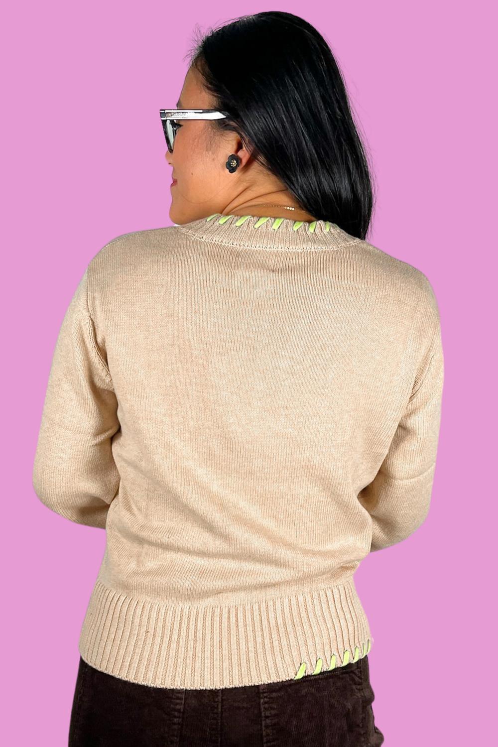 Brodie Cashmere - Parker Stitched Sweater