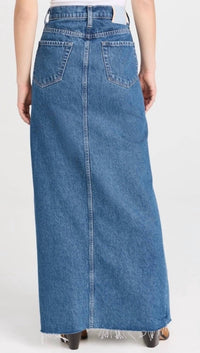 Mother - Lickity Split Fray Denim Maxi Skirt