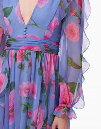 Carolina Herrera - Ruffle Chiffon Dress
