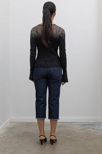 Collective - Metallic Jeweled Button Down Blouse