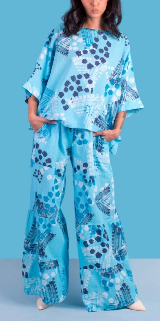 Gigi Moda - Tribale Linen Wide Leg Pants