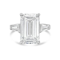 Diana M Jewels - Women's Emerald & Baguette Lab-Grown Diamond Fashion Ring (15.00 Ct) - Grand