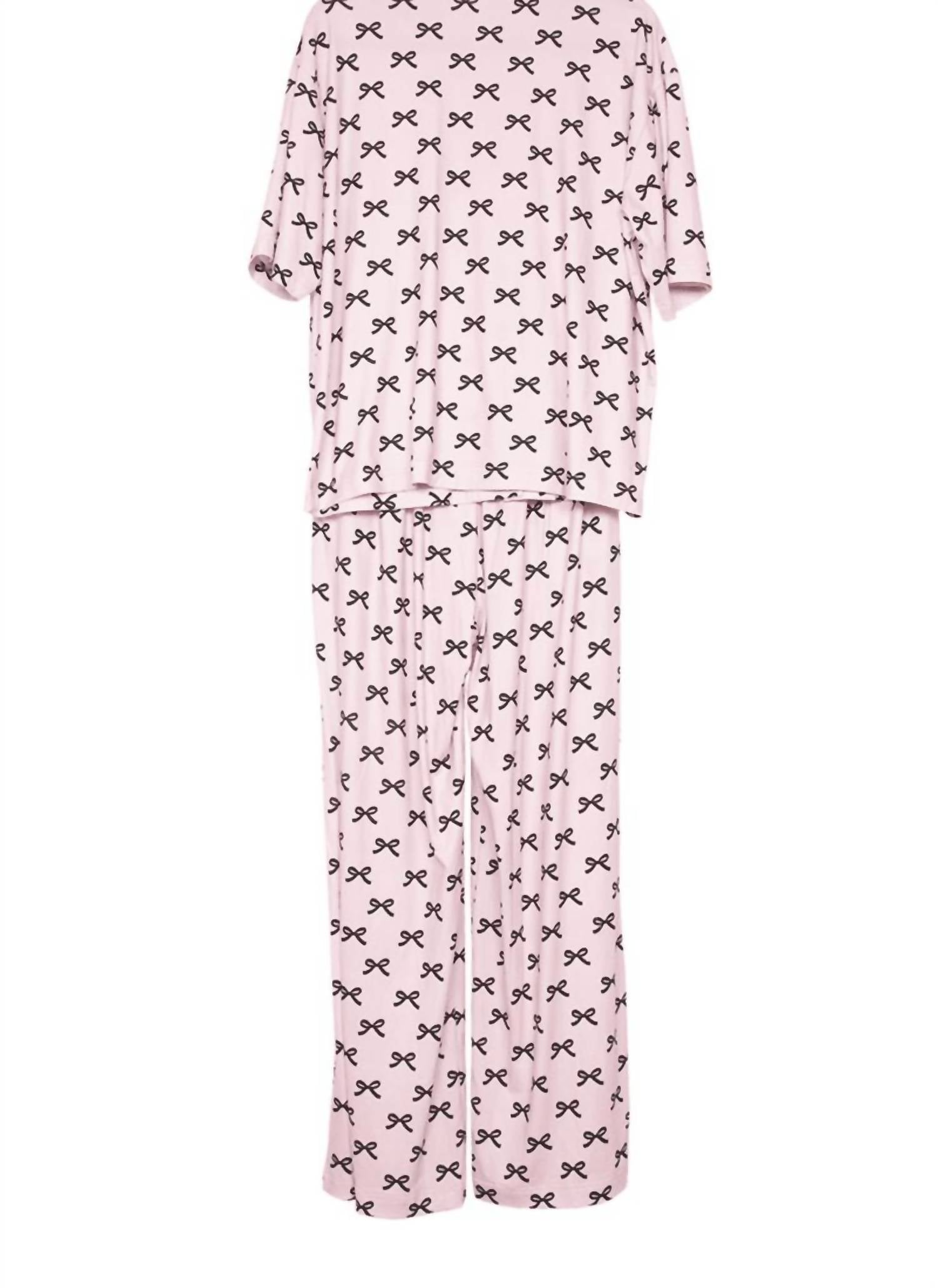 Katydid - Mini Coquette Bows Pajama Pants Set