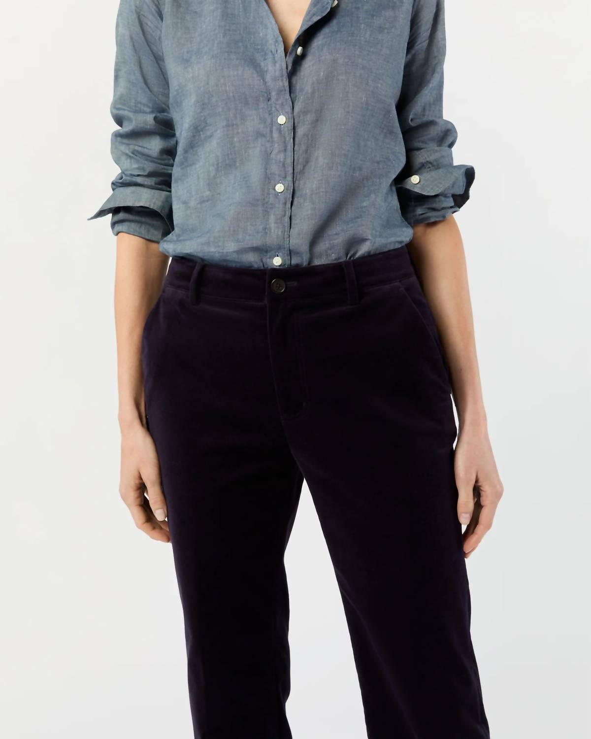 Ann Mashburn - Lindy Velvet Trouser Pants