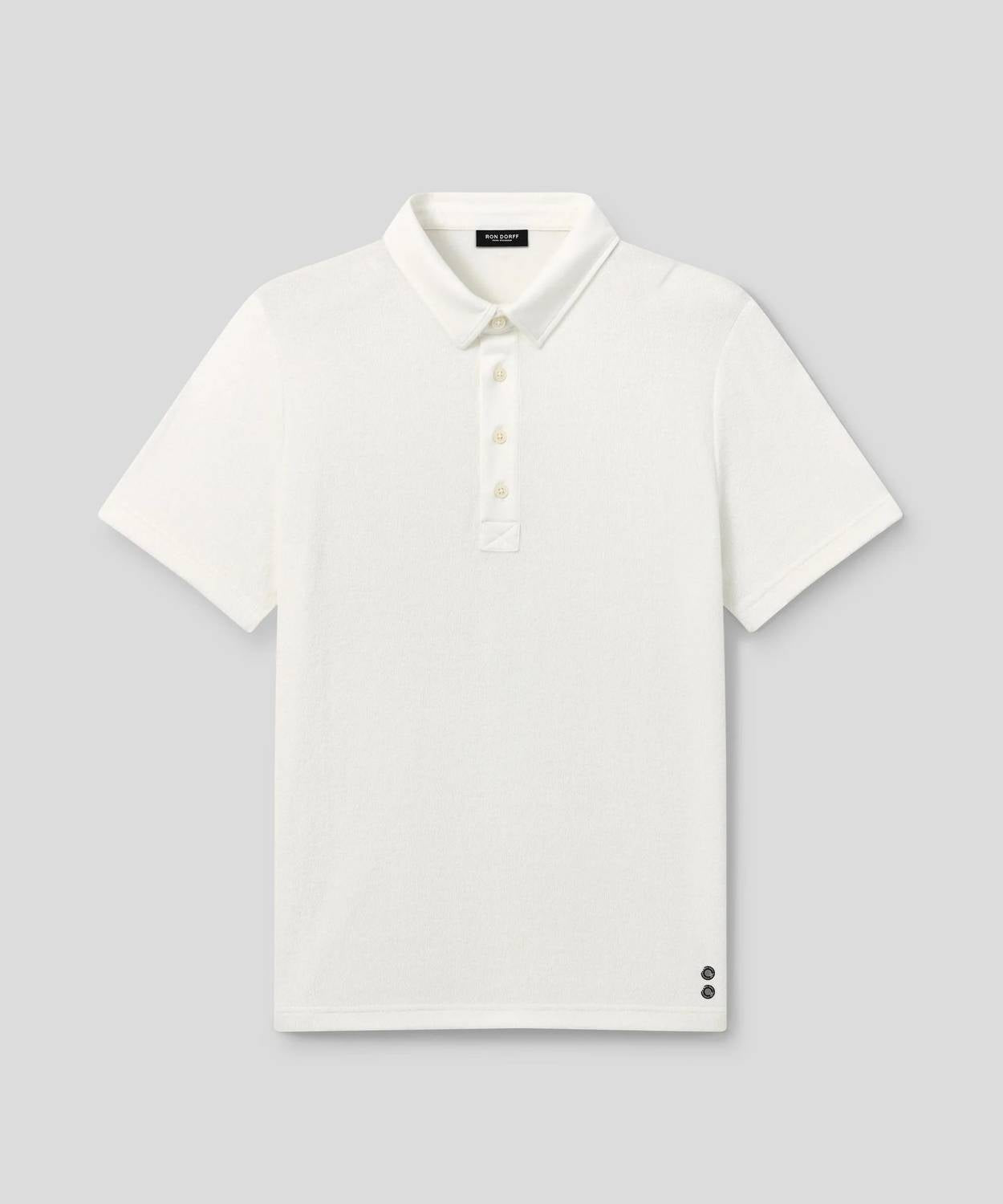 Ron Dorff - Cotton Terry Polo With Piqué Collar