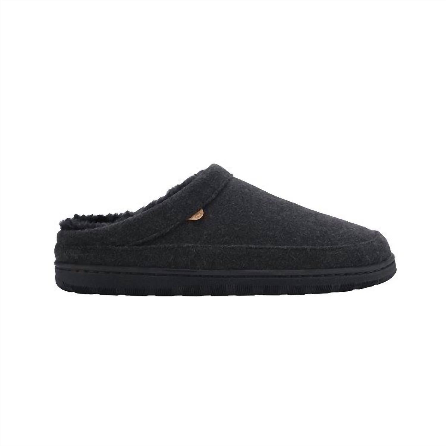 Lamo Men's Julian Clog Ii Slipper in black wool - men's loafer