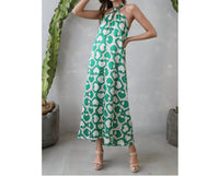Tyche - Modern Geo Cut Out Maxi Dress