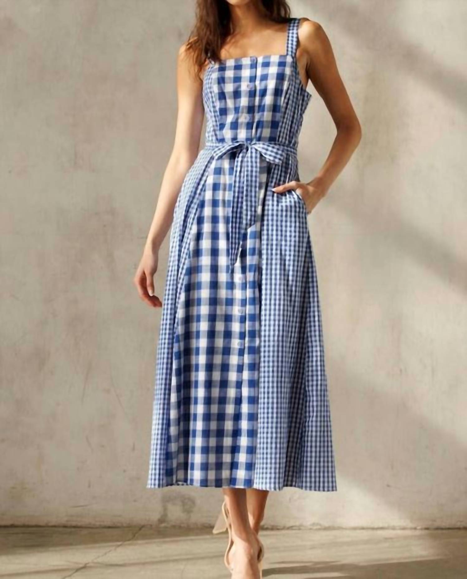 Storia - Charlotte Gingham Midi Dress