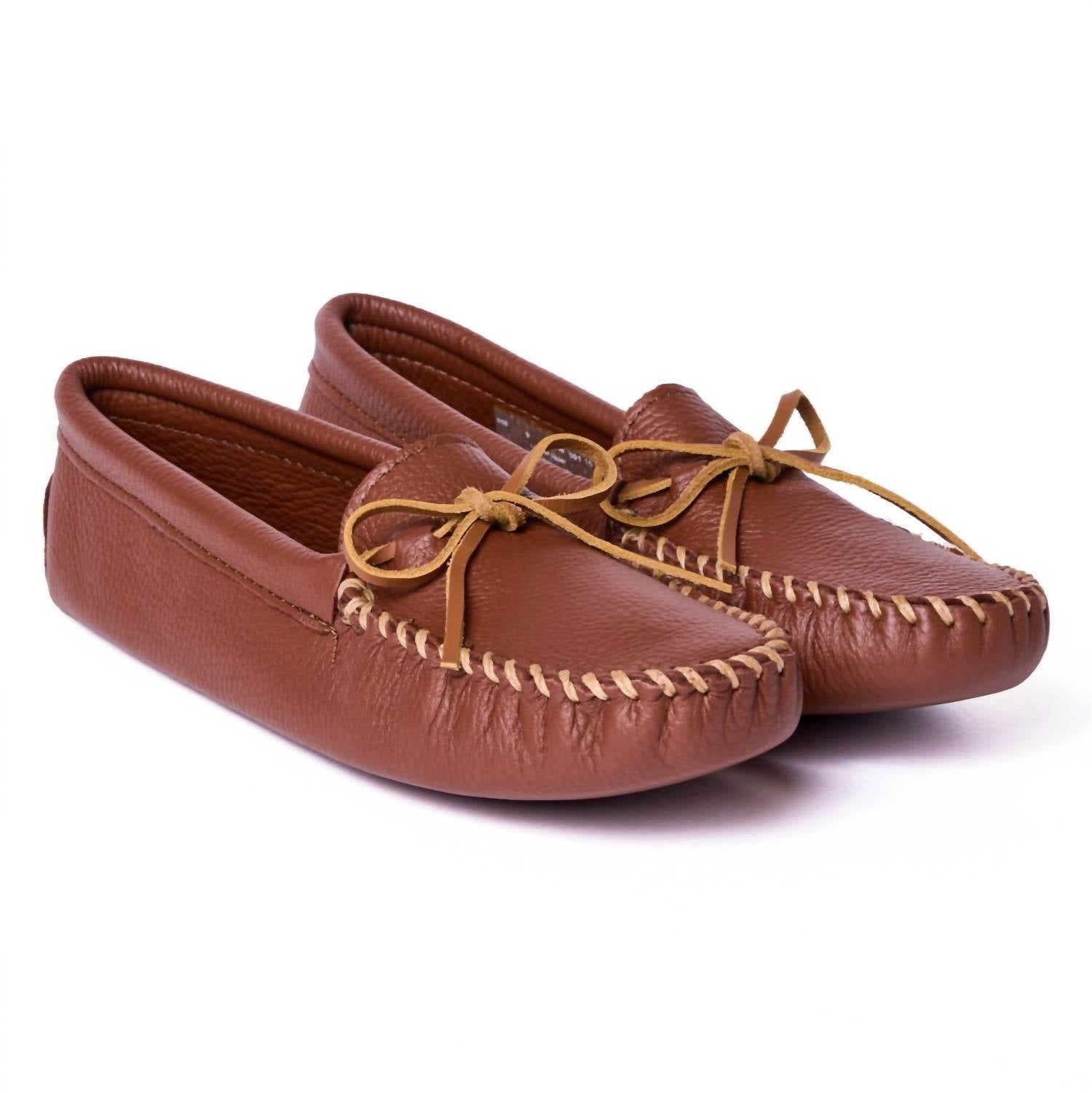 MINNETONKA Men's Soft Sole Moccasin in cherry - men's loafer