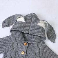 Annie & Charles - Girl's Rabbit Ears Knit Jumpsuit