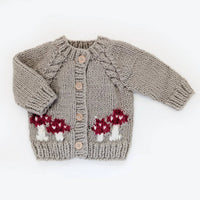 Huggalugs - Kid's Mushroom Cardigan Top