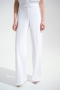 Joseph Ribkoff Wide-leg Pants in vanilla - women's pants - detail view