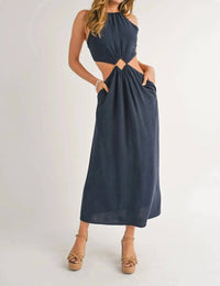 Sage The Label - Sandy Cove Diamond Cutout Maxi Dress