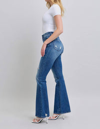 Judy Blue - High Waist Destroyed Flare Jeans