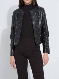 Lysse - Geneva Vegan Leather Grommet Jacket